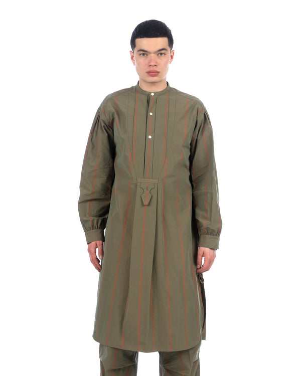 Haversack | French Long Pullover Shirt Khaki - Concrete