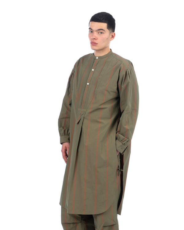 Haversack | French Long Pullover Shirt Khaki - Concrete