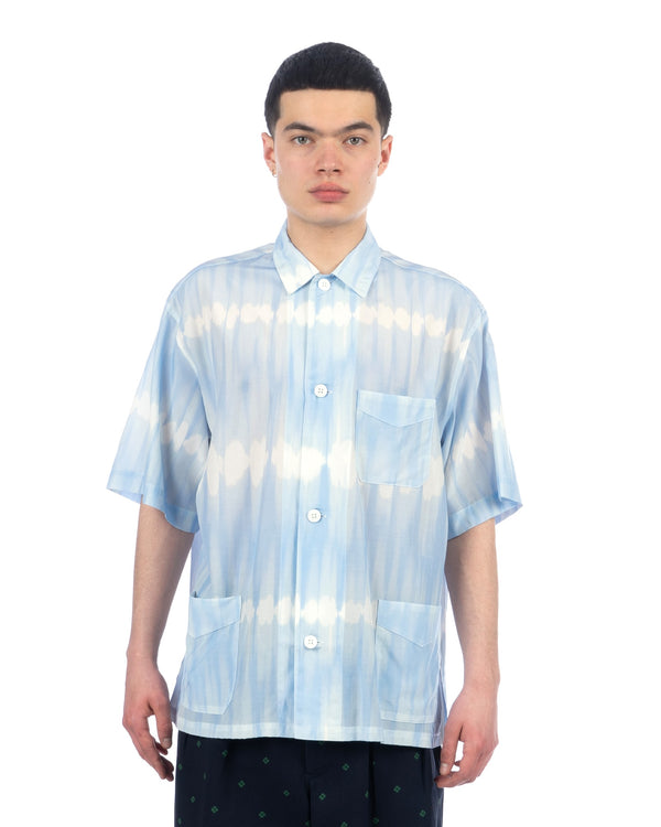 Haversack | Coverall Short Sleeve Shirt Blue - Concrete