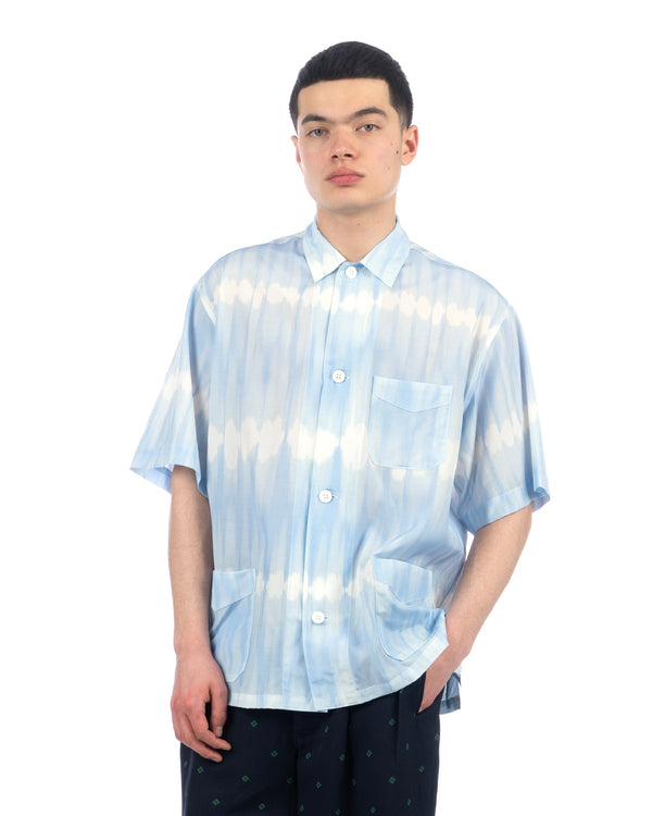 Haversack | Coverall Short Sleeve Shirt Blue - Concrete