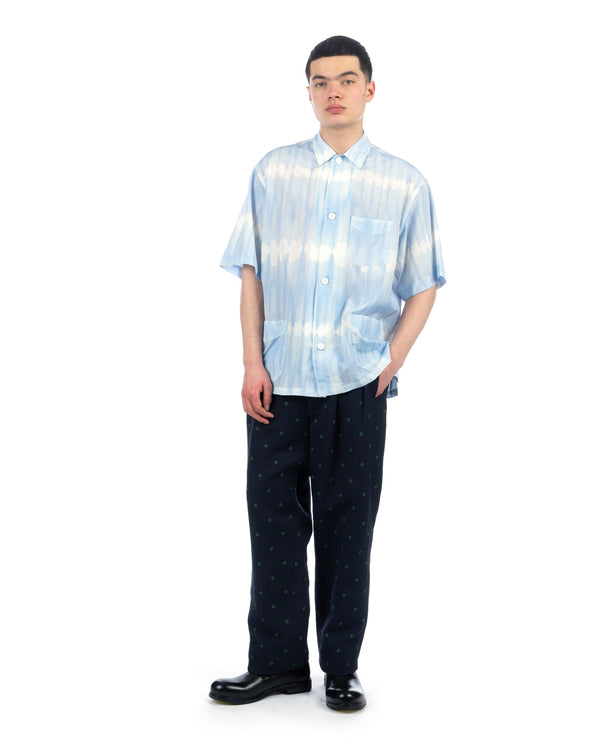 Haversack | Coverall Short Sleeve Shirt Blue - Concrete