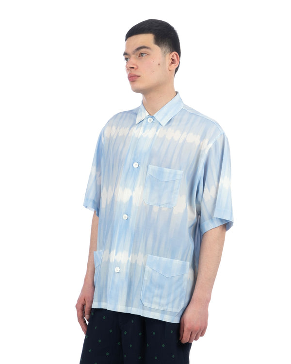 Haversack | Coverall Short Sleeve Shirt Blue - Concrete