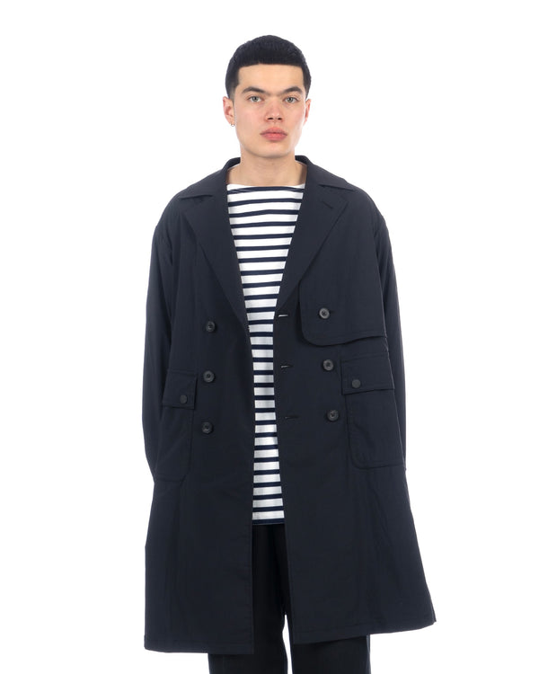 Haversack | Stuffed Striped Basque T-Shirt Blue - Concrete