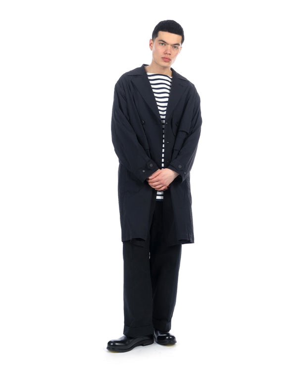Haversack | Hemp Belt Trousers Navy - Concrete