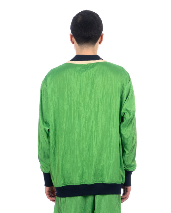 Haversack | V-neck Pullover Blouson Green - Concrete