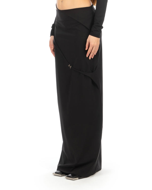 Heliot Emil | Strap Technical Skirt Black - Concrete