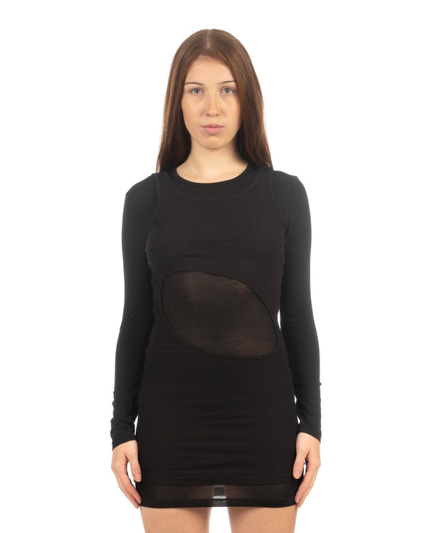 Heliot Emil | Umbra Mini Dress Black - Concrete