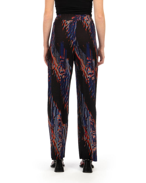 Henrik Vibskov | Silhouette Plisse Pant Blue Shadow Wing - Concrete