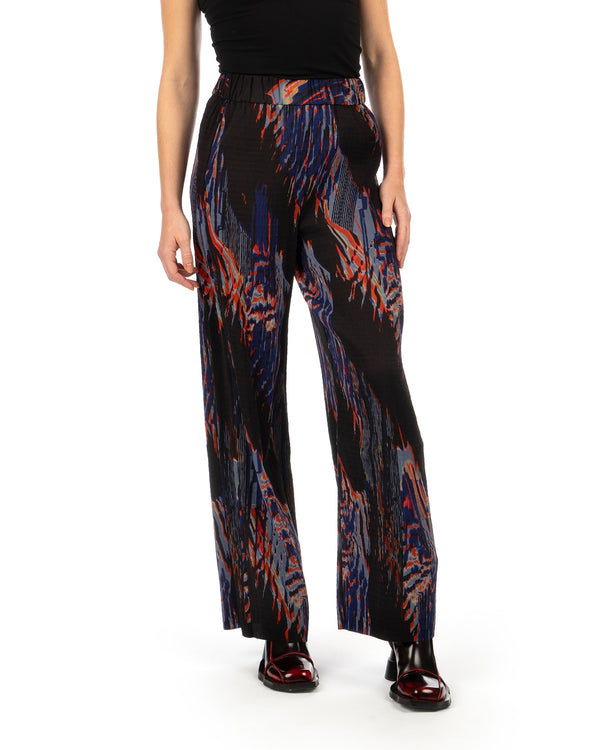 Henrik Vibskov | Silhouette Plisse Pant Blue Shadow Wing - Concrete
