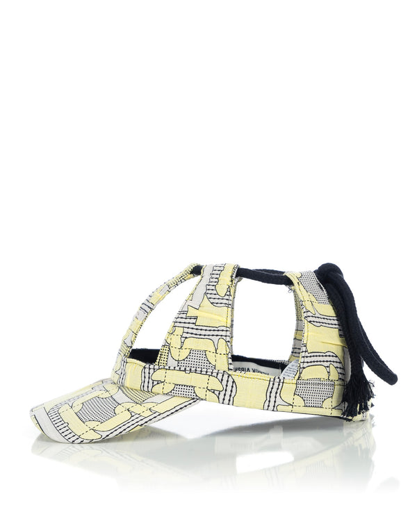 Henrik Vibskov | Box Cap Yellow Black Fold - Concrete