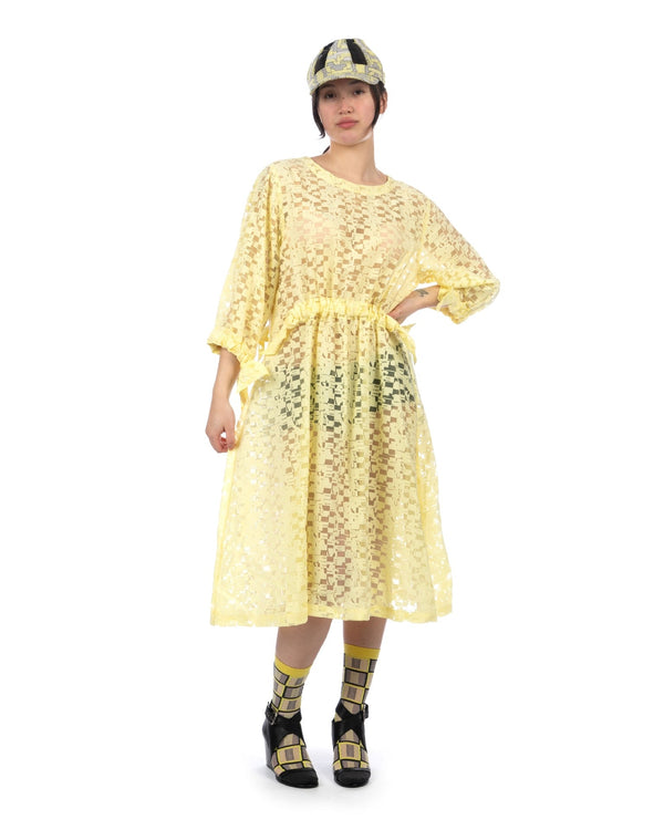 Henrik Vibskov | Full Bulk Dress Broken Yellow Box - Concrete