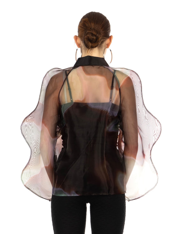 Henrik Vibskov | Octo Shirt Brown Clapping Oysters - Concrete