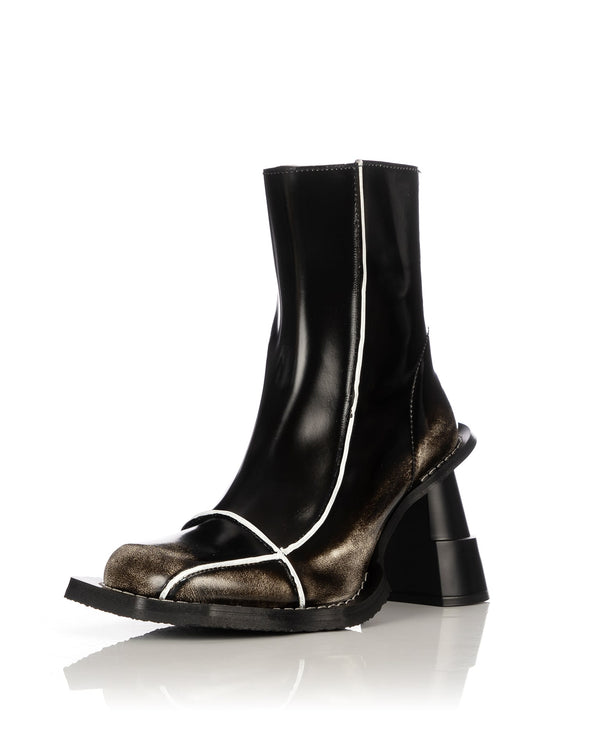 Henrik Vibskov | Elle Driver Heel White Brush Off - Concrete