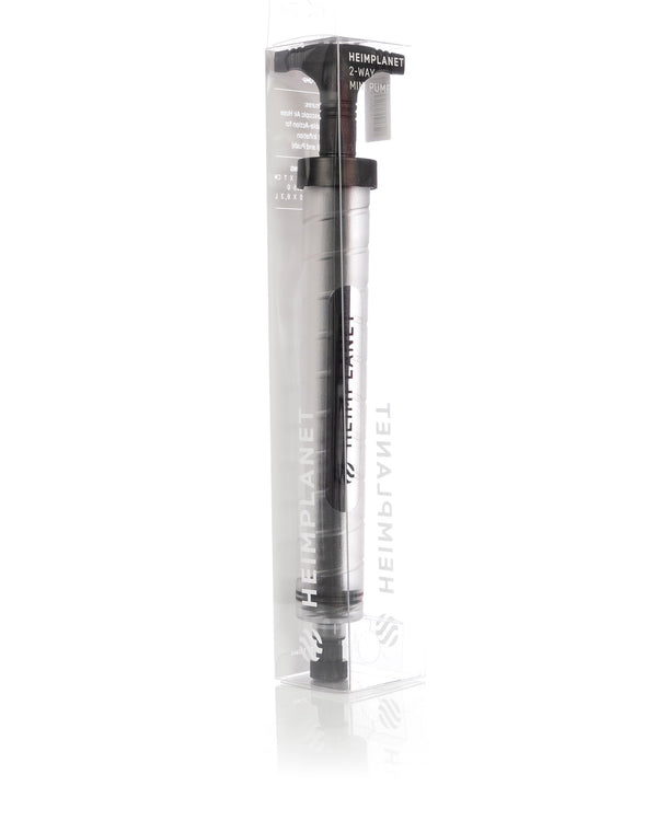 HEIMPLANET | Double Action Mini Pump Transparent - Concrete