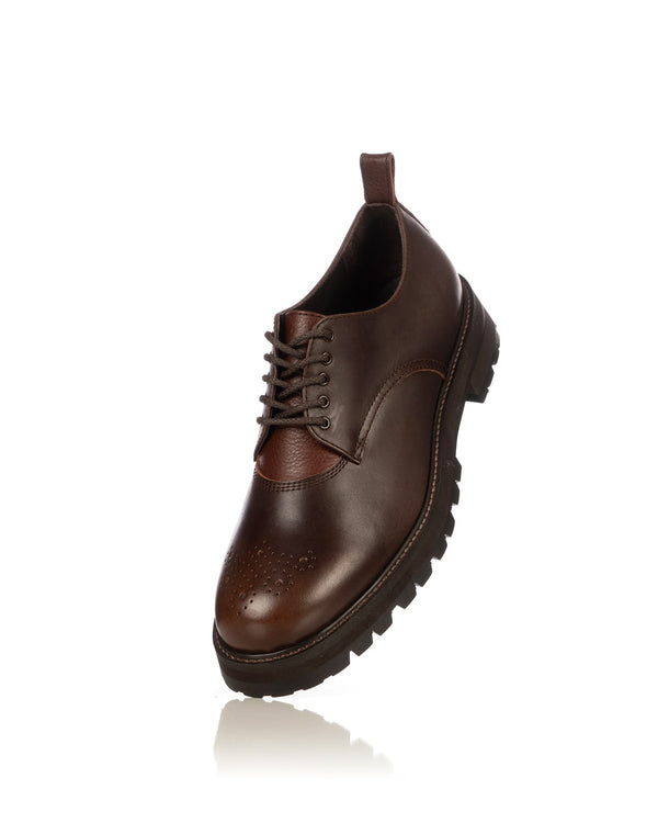 Hender Scheme | Commando Blucher Dark Brown - Concrete