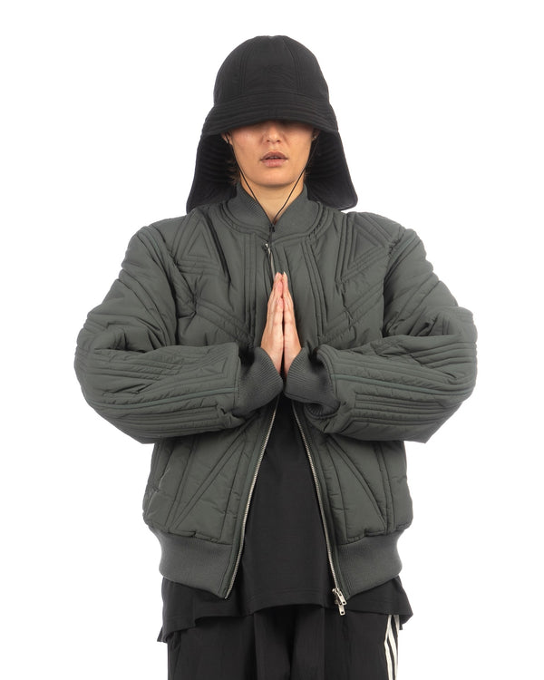 adidas Y-3 | Quilted Bomber Jacket Utility Ivory - Concrete