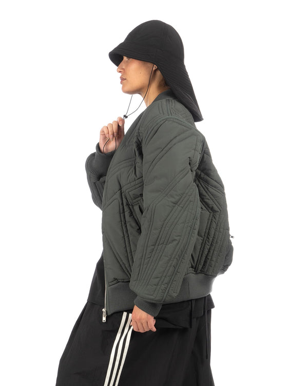 adidas Y-3 | Quilted Bomber Jacket Utility Ivory - Concrete