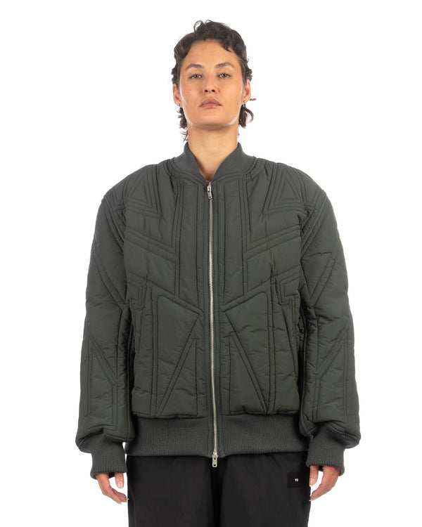 adidas Y-3 | Quilted Bomber Jacket Utility Ivory - Concrete