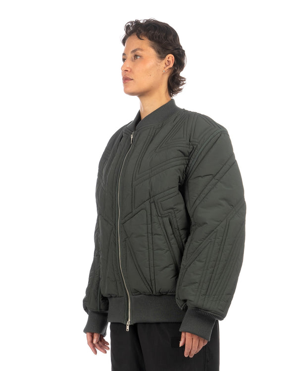 adidas Y-3 | Quilted Bomber Jacket Utility Ivory - Concrete
