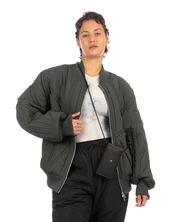 adidas Y-3 | Quilted Bomber Jacket Utility Ivory - Concrete