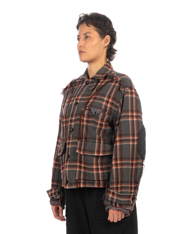 FACETASM | W Shrunken Jacket Charcoal - Concrete