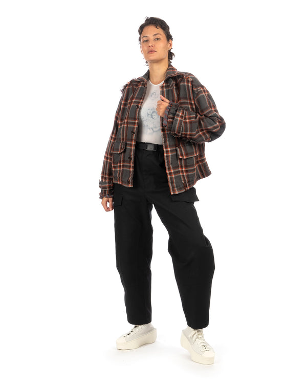 FACETASM | W Shrunken Jacket Charcoal - Concrete