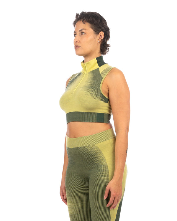 adidas Y-3 | W Engineered Crop Top Blush Yellow - IQ2151 - Concrete