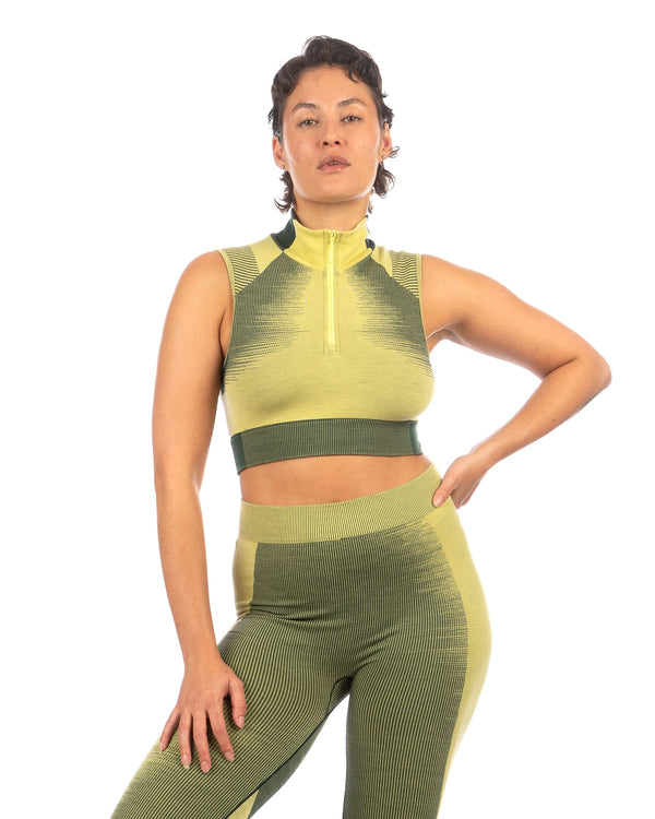adidas Y-3 | W Engineered Crop Top Blush Yellow - IQ2151 - Concrete
