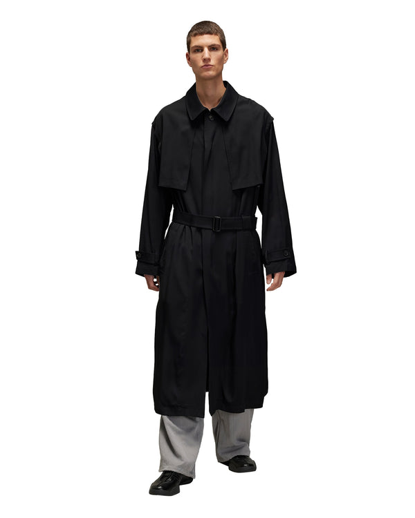 adidas Y-3 | Rayon Twill Coat Black - Concrete