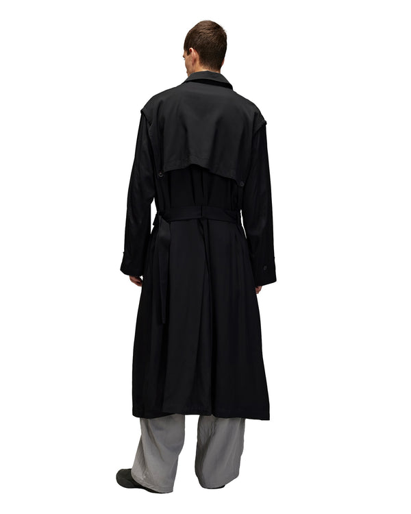 adidas Y-3 | Rayon Twill Coat Black - Concrete