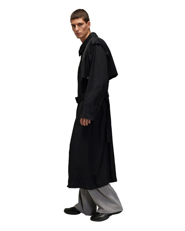 adidas Y-3 | Rayon Twill Coat Black - Concrete