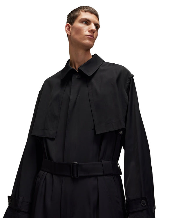 adidas Y-3 | Rayon Twill Coat Black - Concrete