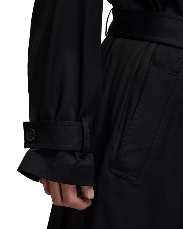 adidas Y-3 | Rayon Twill Coat Black - Concrete