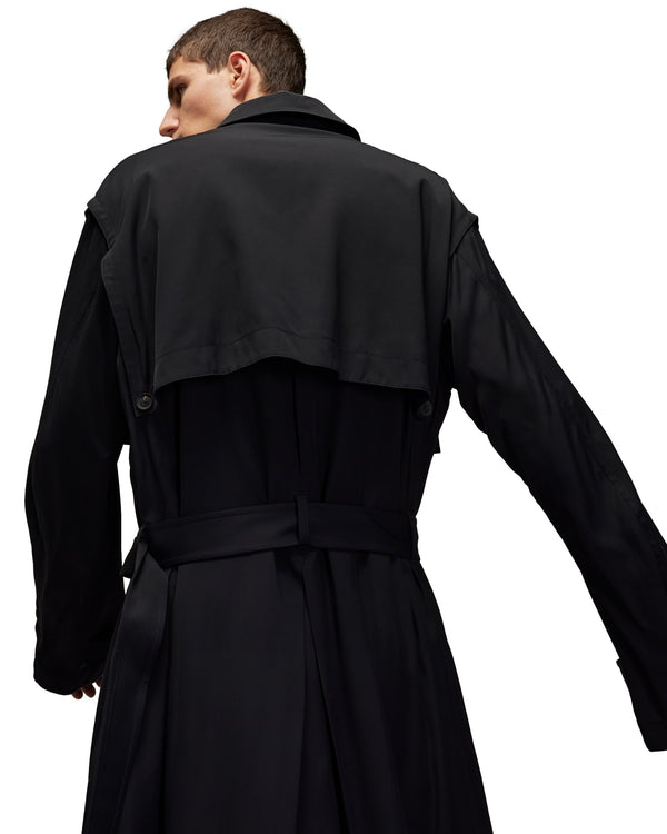adidas Y-3 | Rayon Twill Coat Black - Concrete