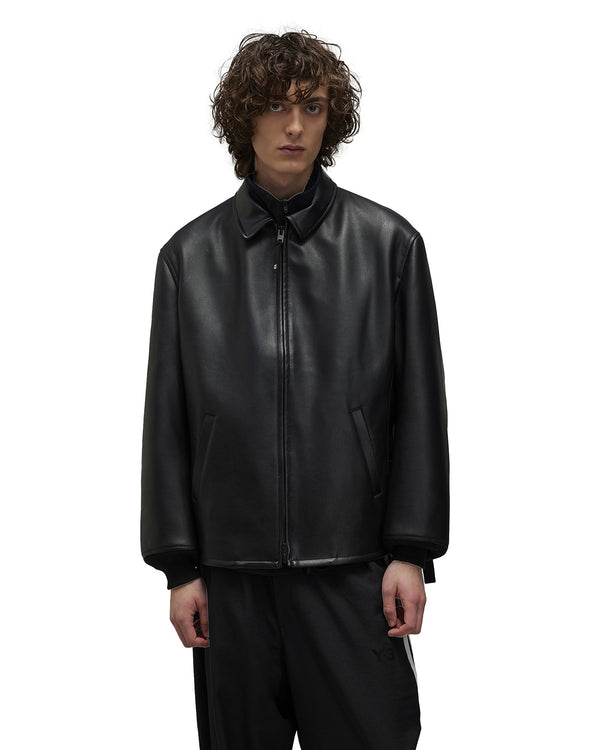 adidas Y-3 | Pleather Jacket Black - Concrete