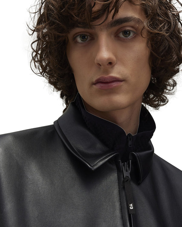 adidas Y-3 | Pleather Jacket Black - Concrete