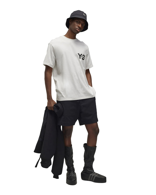 adidas Y-3 | Logo T-Shirt Core White - Concrete