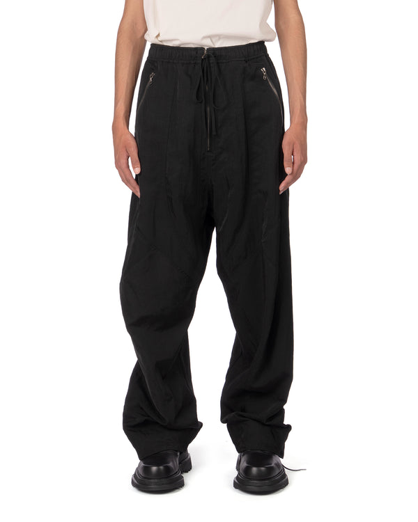 _JULIUS | Tourer Wide Pants Black - Concrete
