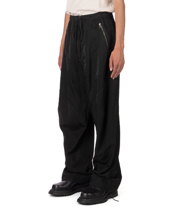 _JULIUS | Tourer Wide Pants Black - Concrete