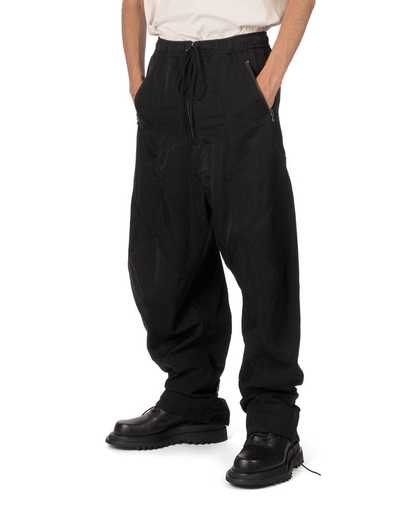 _JULIUS | Tourer Wide Pants Black - Concrete