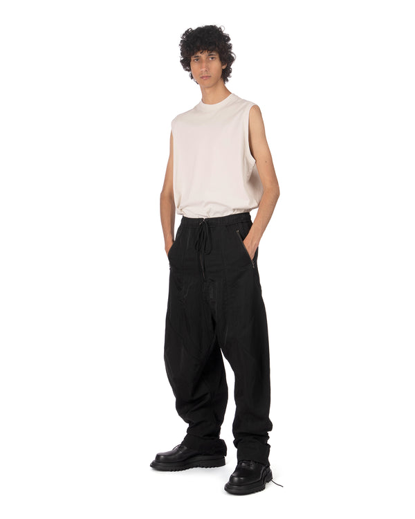 _JULIUS | Tourer Wide Pants Black - Concrete