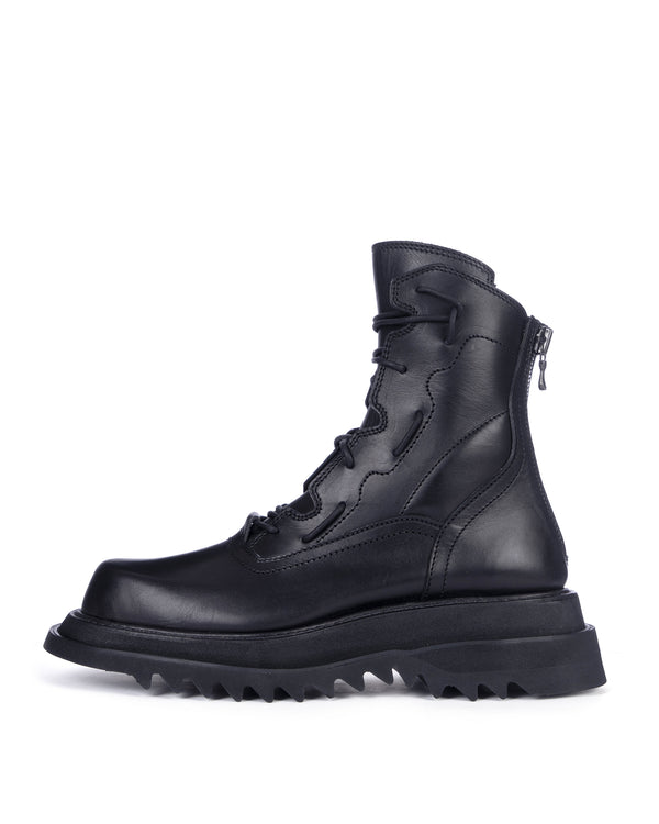 _JULIUS | Mechanical Boots Black - Concrete