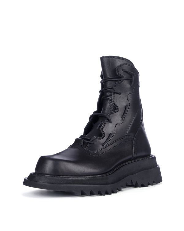 _JULIUS | Mechanical Boots Black - Concrete