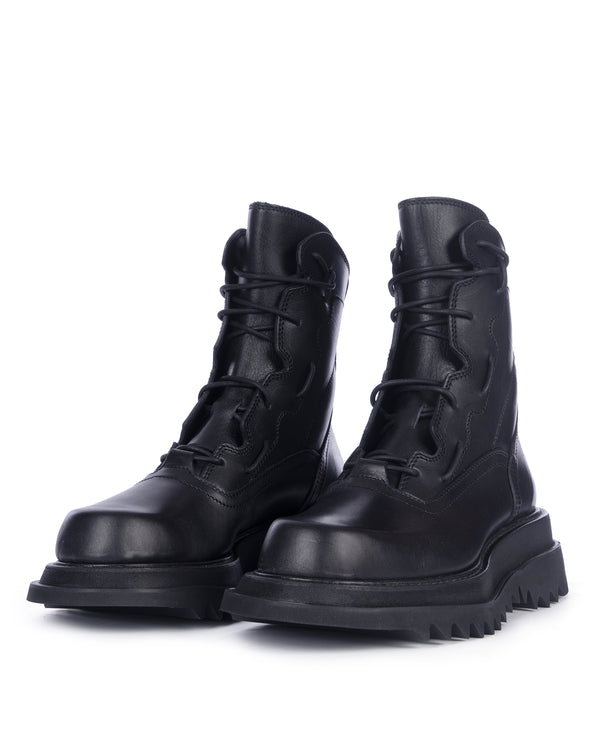 _JULIUS | Mechanical Boots Black - Concrete