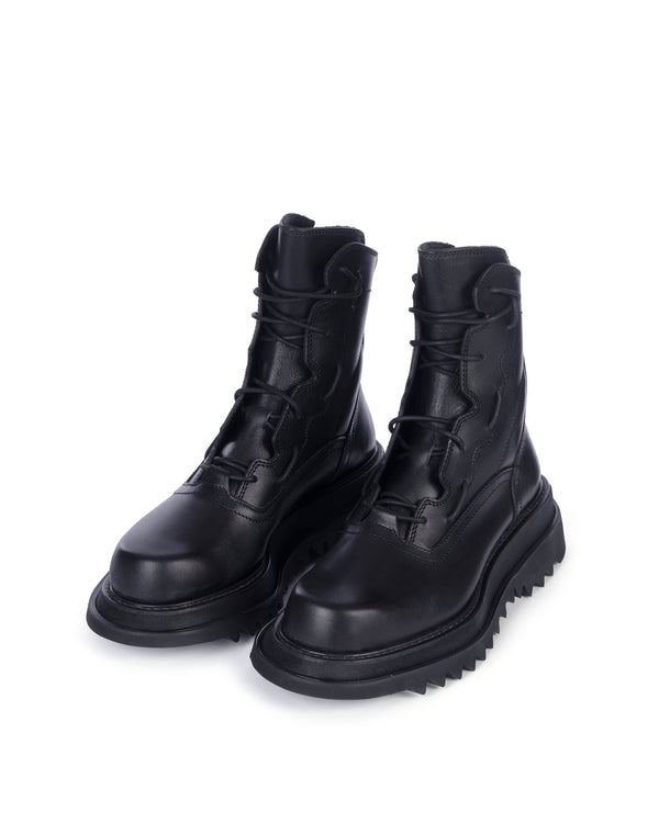 _JULIUS | Mechanical Boots Black - Concrete