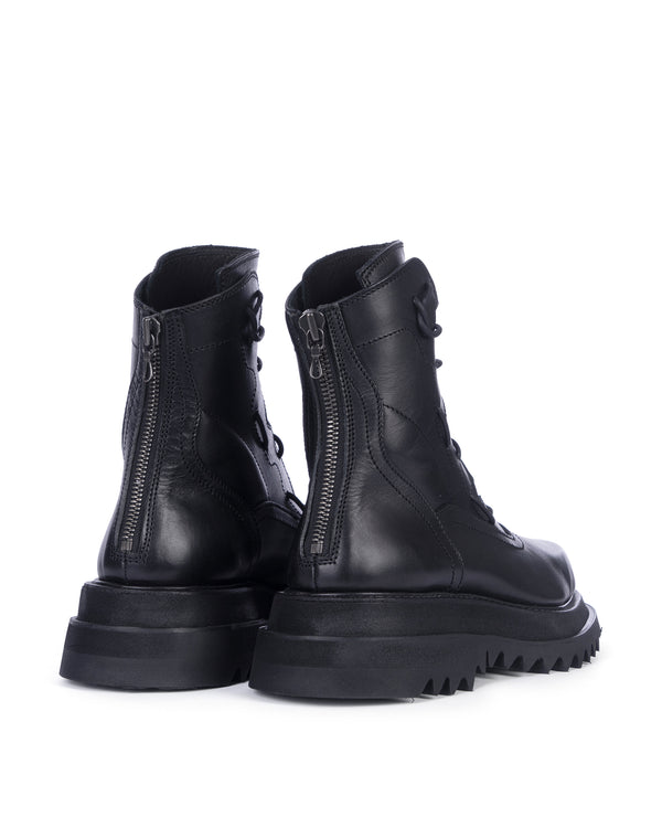 _JULIUS | Mechanical Boots Black - Concrete