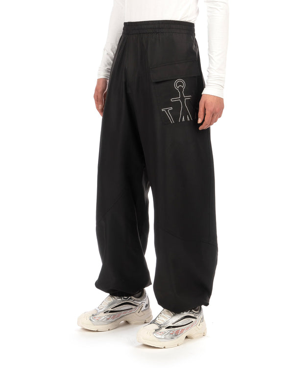 JW Anderson | Twisted Joggers Black - Concrete