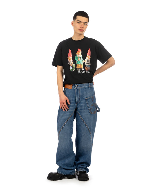 JW Anderson | Gnome Trio T-Shirt Black - Concrete