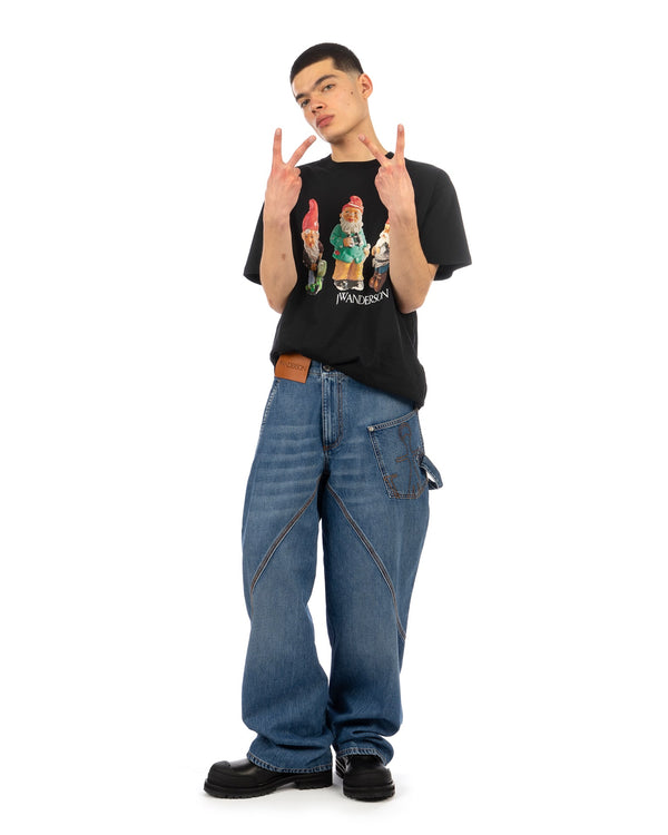 JW Anderson | Gnome Trio T-Shirt Black - Concrete