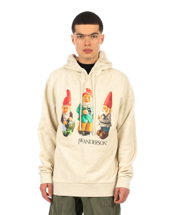 JW Anderson | Gnome Trio Hoodie Oatmeal - Concrete